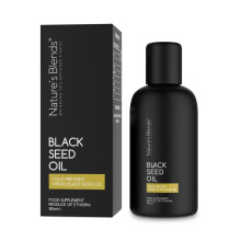 Nature's Blends Black Seed Oil Cold Pressed - 100ml | Made with 100% Pure & Natural Nigella Sativa Seeds - Black Cumin Seed Oil Rich in Thymoquinone