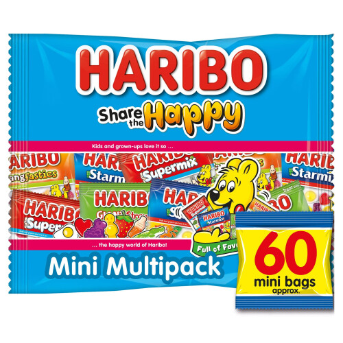 Haribo Haribo Share The Happy 60 Mini Bags Sweets Multipack