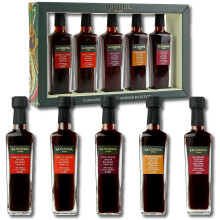 Kimm & Miller Flavoured Balsamic Vinegar Collection - Italian Inspired Food Gifts with 5 Flavoured Balsamic Vinegars - Cooking Gifts for Men & Women -