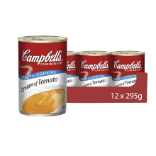 Campbells Condensed Soup, Cream of Tomato Soup, Tinned, 12 Pack