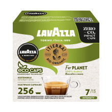 Lavazza, A Modo Mio Tierra for Planet, 256 Coffee Capsules, for an Espresso with Fruity Notes, 100% Arabica, Intensity 7/13, Medium Roast, 16 Packs x