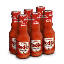 Frank's RedHot Original Cayenne Pepper Sauce 148 ML Pack of 6 Cayenne Pepper Hot Sauce Suitable for Vegans & Vegetarians No Artificial Flavourings or