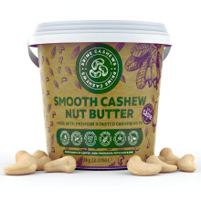 Prime Earth Smooth Cashew Nut Butter - Smooth Cashew Spread/Paste - 1kg - Award Winning - Made With 100% Cashew Nuts - No Oil, Salt & Sugar - Vegan,