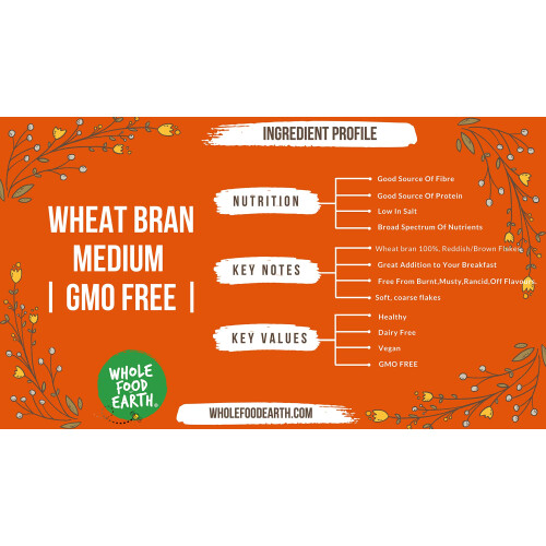 Wholefood Earth Wheat Bran Medium 3 kg 2