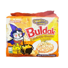 Samyang Quattro Cheese Flavour Buldak Ramen, Pack of 5