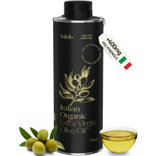 100% Italian Organic Olive Oil Extra Virgin | High Polyphenols Cold Pressed & Early Harvest from Tuscany | Extra Virgin Olive Oil (0.75l)