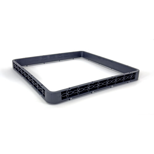 FullSize Glass Rack Extender 2 Pack, Polypropylene Gray Dishwasher Rack Height Upgrade