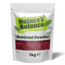 Nature's Balance Beetroot Powder 1kg Sweet & Earthy Dried Ground Beetroot is Pure and Free from Preservatives, an Ideal Natural Food Colour and