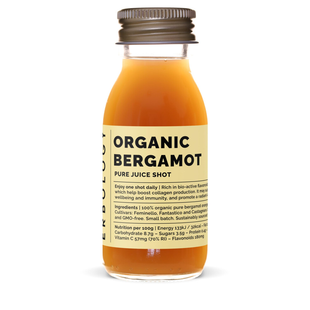 Photos - Vitamins & Minerals Erbology Organic Bergamot Juice 12 Daily Shots  - Supports Immunity and Collagen Production - High in Vitamin C and Bi(60ml)