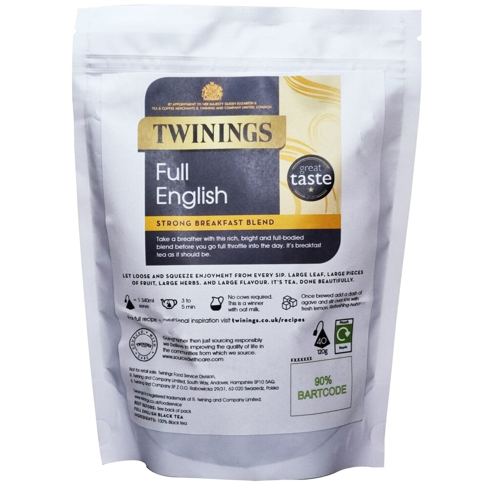 Twinings Full English Pyramid Tea Bags - 2X40