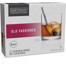 Bartesian Old Fashioned Cocktail Mix - Whiskey Cocktail Ingredients - Bartesian Cocktail Capsules - Non-Alcoholic Cocktail Mix - Set of 8 Capsules