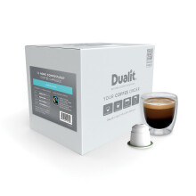 Americano Home Compostable Coffee Capsules by Dualit - Compatible With Nespresso - 50 Servings - 5 X 10 Pk of Premium Eco Friendly Fairtrade Coffee