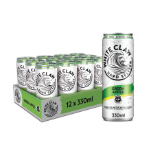 White Claw Hard Seltzer Green Apple 12 x 330ml Cans 4.5% ABV