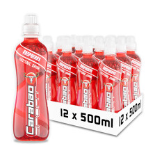 Carabao Sport Energy Drink Raspberry, 12 x 500ml Bottles Case, Isotonic, Electrolytes, No Aspartame, B Vitamins B6 B12, Sports Drink, Hydration,