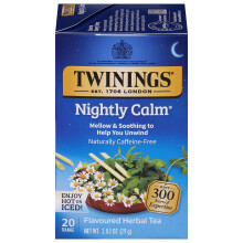 Twinings, Herbal Tea, Bedtime Blend, Naturally Caffeine Free, 20 Tea Bags, 1.02 oz (29g)