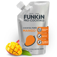 Funkin Pro Mango Fruit Puree for Cocktails, Cooking & Baking, Real Fruit Cocktail Ingredients, 1kg Mixer