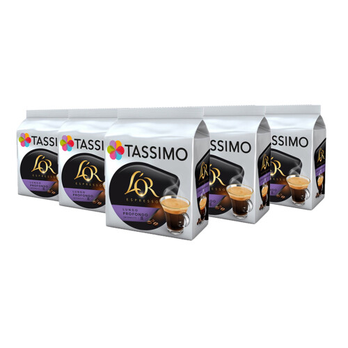 Tassimo TASSIMO L'OR Lungo Profondo Coffee Capsules T-Discs Pods 5 Pack, 80 Drinks
