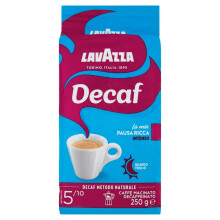7 x LAVAZZA DEK Intenso Decaffeinated Ground Coffee 250g Italian Espresso