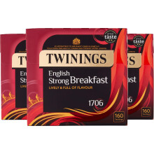 Twinings English Strong Breakfast Tea, 480 Tea Bags (Multipack of 3 x 160 Tea Bags)