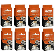 8 LAVAZZA Crema E Gusto Forte Ground Italian Coffee Espresso 250g (2kg)