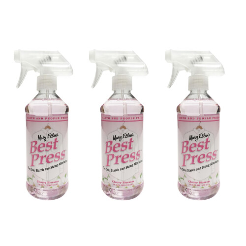 Mary Ellen's Best Press Cherry Blossom Starch and Sizing Alternative Multi 16.9oz Bottle Better Value Bundle