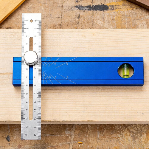 Woodworking Marking Gauge with Bubble Level for Precision Scribing and Carpentry Layout 1