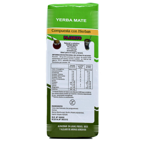 Yerba Mate Pajarito Aromatic / Compuesta Hierbas 500g 1