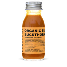 Erbology Organic Sea Buckthorn Juice 12 Daily Shots (60ml) - Supports Immunity and Boosts Energy - High in Vitamin C, Beta-carotene and Omega-7 -
