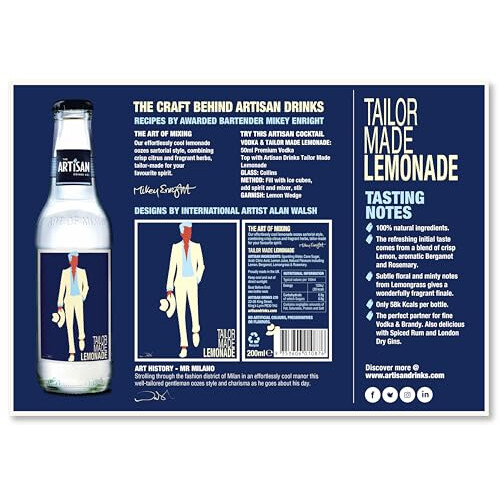 Artisan Tailor Made Lemonade Bottle, 200ml (Case 24) 1