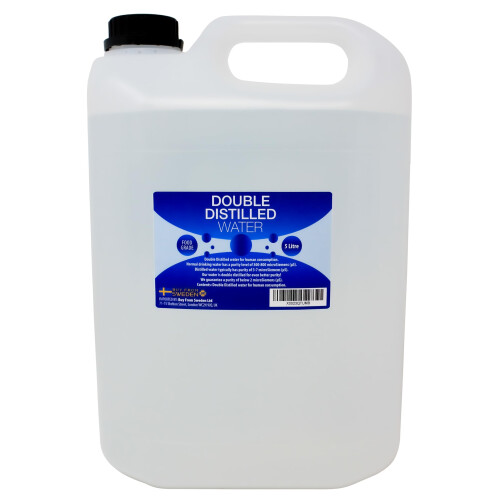 Double Distilled Water - 5 Litres