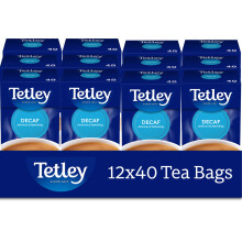 Tetley Everyday Original Decaf Black Tea Bags ? Smooth Decaf Blend - Great for All Day Enjoyment - Rainforest Alliance Certified - Full-Flavoured and
