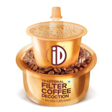 iD Instant Filter Coffee Liquid- Ready to Use, Filter Coffee Decoction | 38 Cups | 750ml Coffee Liquid (150ml x 5) | Add Hot Milk and Sugar to Taste