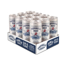 Portobello Road Gin & Franklin & Sons Natural Indian Tonic Water | 5.5% ABV 12 x 250ml Case | Premium Gin & Tonic Cans | Pre-Mixed & Ready to Drink