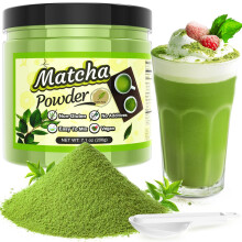 Matcha Powder - 200g Premium Ceremonial Grade, Pure Natural Matcha Tea Powder, Vegan, Smooth Umami Taste, for Latte, Smoothie Making, Milk, Baking,