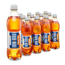 IRN-BRU Sugar-Free Diet, 12 Pack Zero Sugar & Low Calorie Fizzy Drinks Multipack Bottles - 12 x 500ml Bottles
