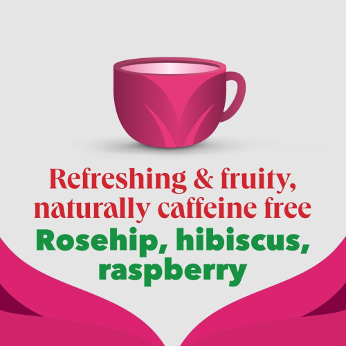 PG Tips PG Tips Raspberry Leaf Tea Bags - Bulk, Individually Wrapped, Refreshing Fruit Flavoured, 6 Packs, 150 Envelopes 2