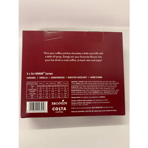 Costa Coffee Costa Coffee Syrups Gift Set 5 Pack New 2