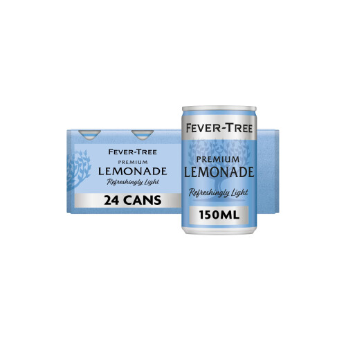FEVER-TREE Light Premium Lemonade 6x150ml (Pack of 4, Total 24 Cans)