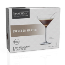 Bartesian Espresso Martini Cocktail Mix - Cocktail Mixer Ingredients for Vodka Cocktail - Drink Pods for Bartesian Cocktail Machine - Non-Alcoholic