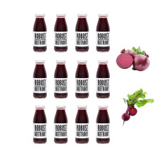 PRESSUICE - Fresh Beetroot Juice Not from Concentrate - 12 bottles Pack x 250 ml - Vege Juices NFC Cold Pressed Semi Sweet Beet Drink - No added Sugar