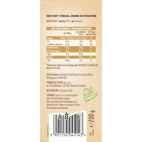 Barleycup - Instant Grain Beverage 6 x 200g 1