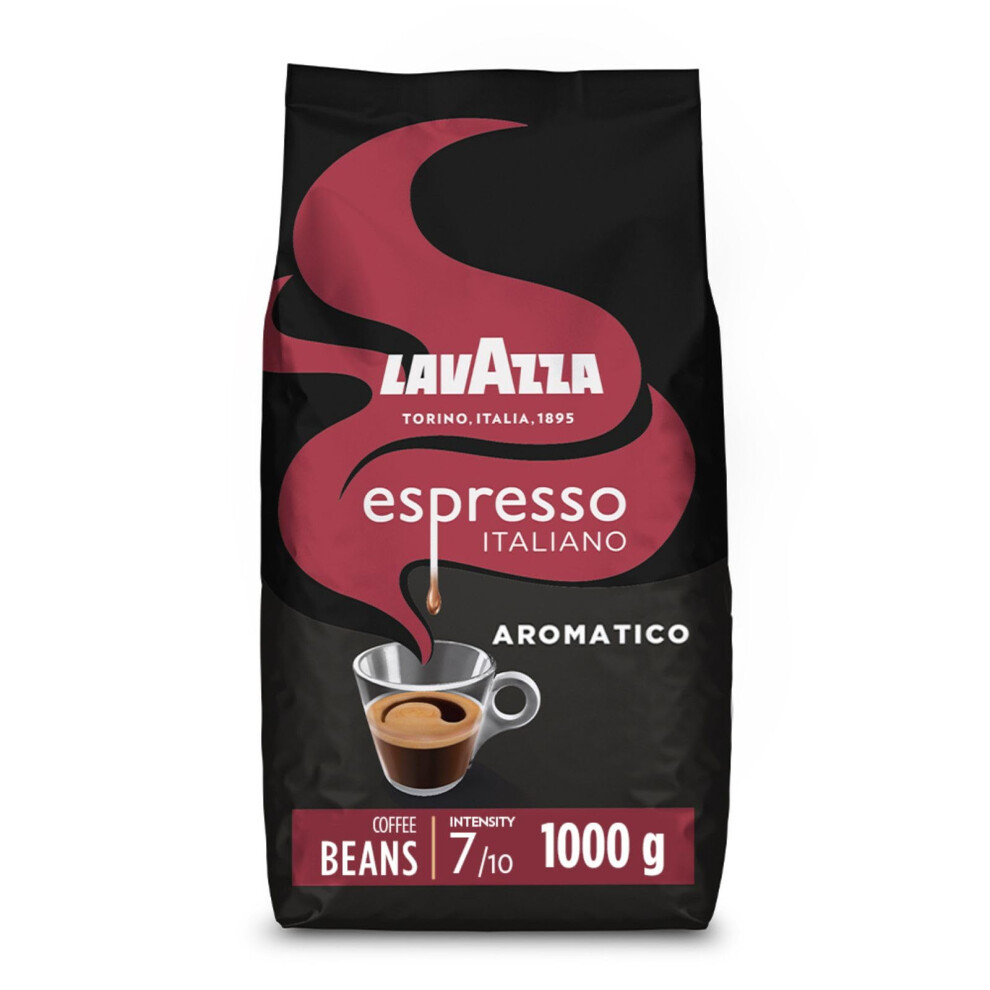 Lavazza Espresso Aromatico, Arabica And Robusta Roast Coffee Beans, 1 Kg Pack Light