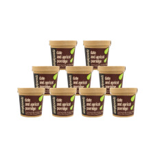 Simplyseedz Jumbo Oats Porridge Pot Date & Apricot. Plant Based, Fiber Rich Breakfast with Pumpkin and Sunflower Seeds. Convenient On-the-Go Solution