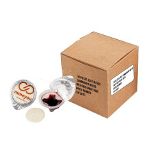 Mmeyou (Count 50) Packaged Holy Communion Wafers Gluten Free Mmeyou Communion Cups Gluten Free Wafer with Red Grape Juice - All in one packaged