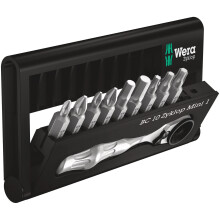 Wera 05073645001 Ratchet Set Kraftform Kompakt Zyklop Mini 1, Silver