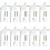 Neoteck 10 Pcs UPVC Window Handle, Double Glazing Universal Espag, White, 43mm 1