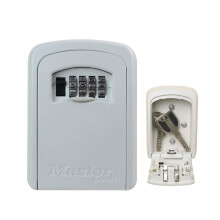 Master Lock Key Safe Wall Mounted, Medium 85 x 119 x 36 mm, Cream, Outdoor, Mounting Kit, for Home Office Industries Vehicles