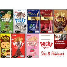 Set of 8 (8 Boxes) Flavours Matcha green tea,Cookies & Cream, Strawberry, Chocolate, Fruity Blueberry, Fruity Strawberry, Choco rich and Choco Banana