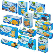 Gullon Sugar Free & No Added Sugar Biscuits 12 Pack Selection bundled by Bharti Ben