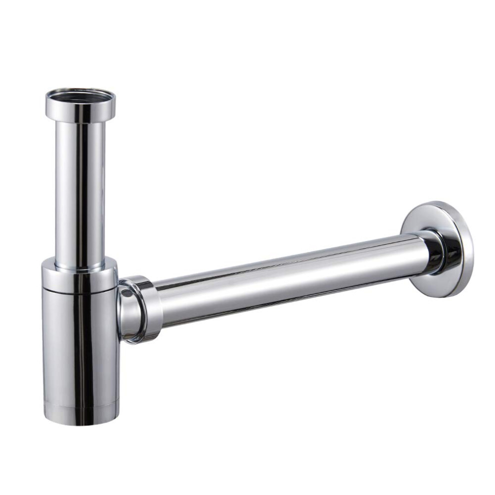 Deodorant Bottle Trap Bathroom Sink Tap Waste Pipe Round Chrome Adjustable Outlet 5051222342688